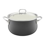 Casa si Gradina - Bucatarie si vesela - Vase pentru gatit - Oale si cratite - Oala email cu capac 14cm, 0.8L, gri, EMALIA OLKUSZ Optimum - Infinity.ro