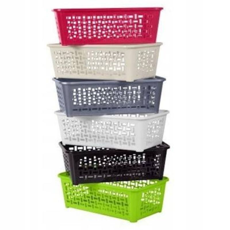 Market - Spalare si intretinere rufe - Uscatoare de rufe si accesorii - Cos organizare rufe 19 x 9.9 x 5.4 cm, alb, DOMOTTI Domino - Infinity.ro