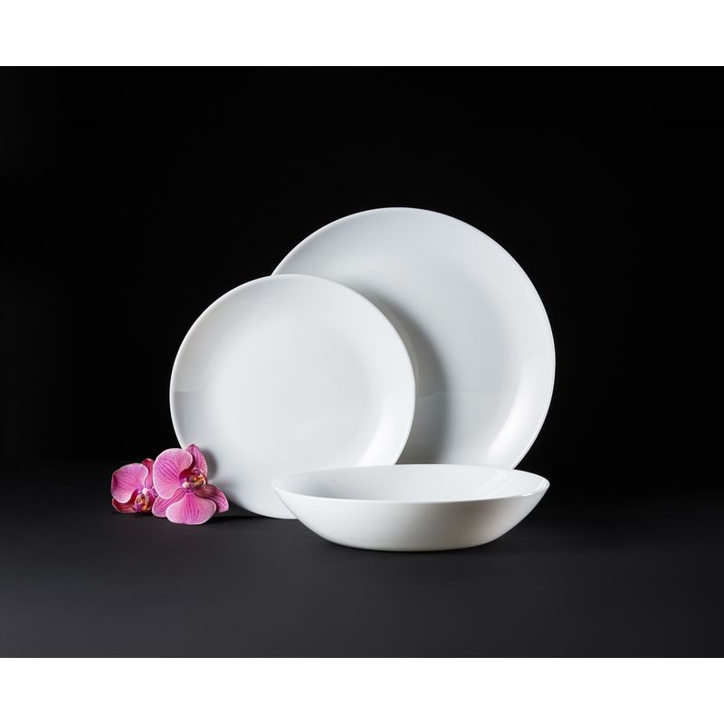 Casa si Gradina - Bucatarie si vesela - Vesela si tacamuri - Servicii de masa - Serviciu de masa, 18 piese, 6 persoane, opal, AMBITION Basic - Infinity.ro