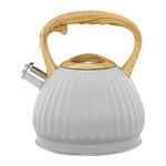 Casa si Gradina/Bucatarie si vesela/Vase pentru gatit/Ceainice si infuzoare - Ceainic aragaz cu fluier 2.5L (3L), gri, inductie, AMBITION Curly - Infinity.ro