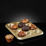 Casa si Gradina - Bucatarie si vesela - Vase pentru gatit - Tavi copt - Forma briose 37x28x3cm, 12 portii, invelis antiaderent, AMBITION Royal - Infinity.ro