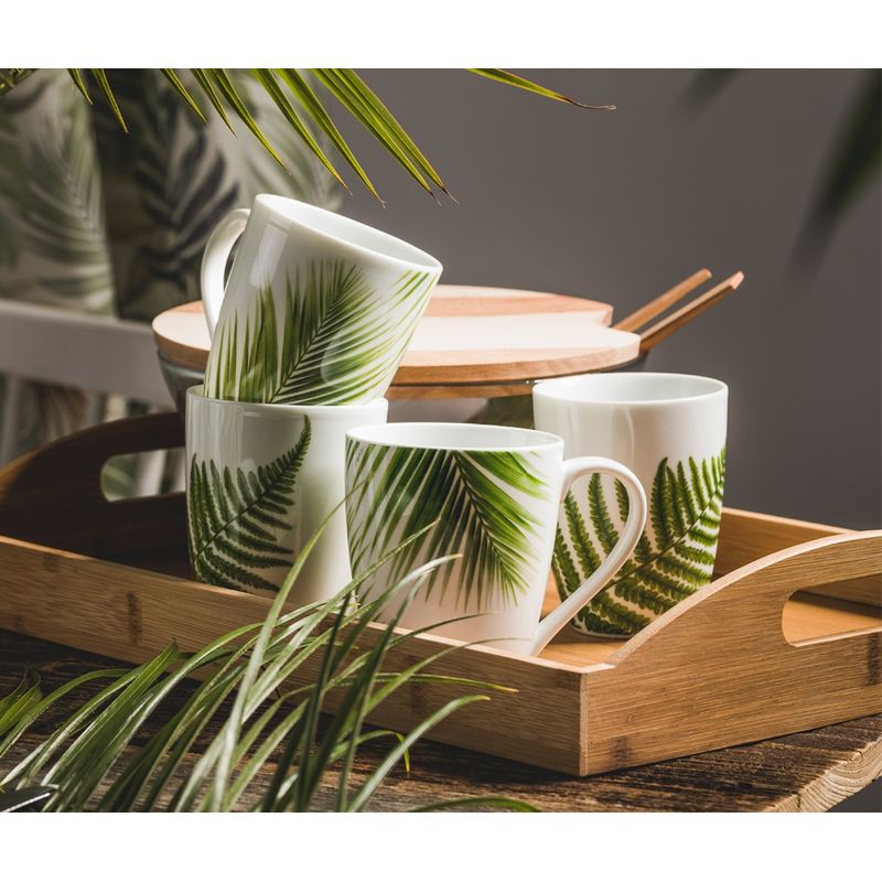 Casa si Gradina - Bucatarie si vesela - Ustensile bucatarie - Tavi servire - Tava din bambus cu manere 44x30cm, AMBITION Natural - Infinity.ro