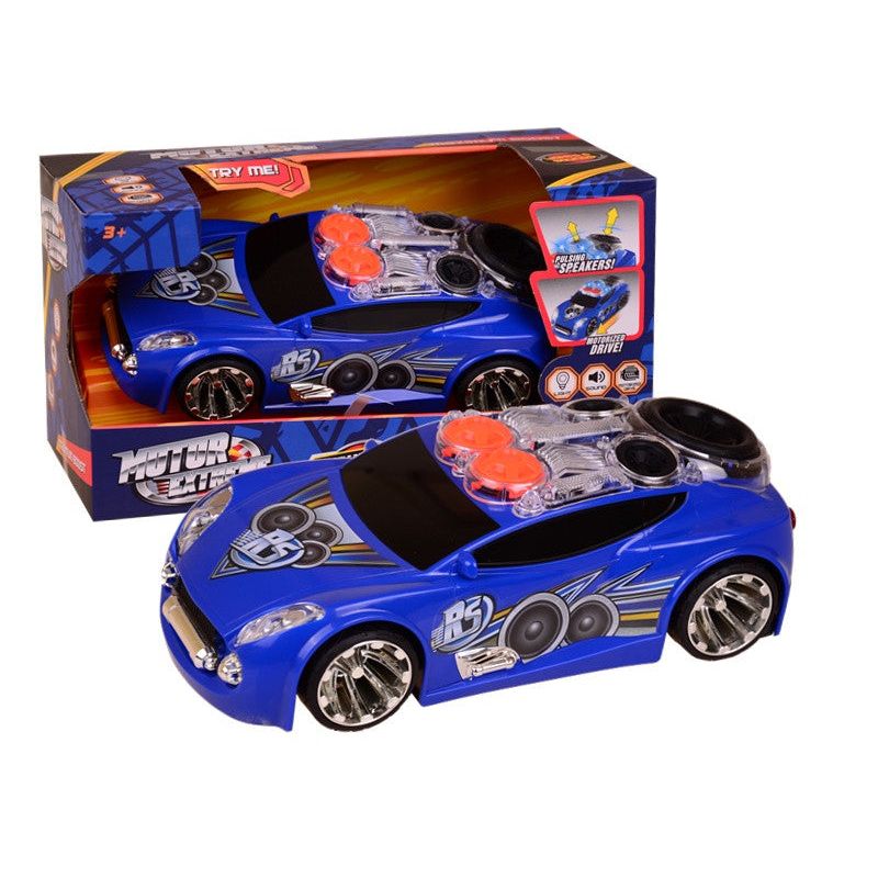 Jucarii, Copii si Bebe - Jucarii si jocuri - Jucarii de exterior - Masinute si vehicule pentru copii - Masinuta de jucarie pentru copii de 3 ani+, Motor Extreme cu sunete si lumini, albastru - Infinity.ro