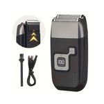 Ingrijire personala si Cosmetice - Aparate & accesorii ingrijire personala - Aparate de ras si tuns - Aparate de ras electrice - Aparat electric de ras si trimmer, fara fir, 5W si acumulator de 1200mAh - Negru - Infinity.ro