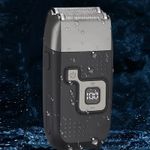 Ingrijire personala si Cosmetice - Aparate & accesorii ingrijire personala - Aparate de ras si tuns - Aparate de ras electrice - Aparat electric de ras si trimmer, fara fir, 5W si acumulator de 1200mAh - Negru - Infinity.ro