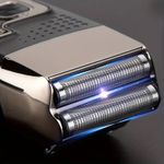 Ingrijire personala si Cosmetice - Aparate & accesorii ingrijire personala - Aparate de ras si tuns - Aparate de ras electrice - Aparat electric de ras si trimmer, fara fir, 5W si acumulator de 1200mAh - Negru - Infinity.ro