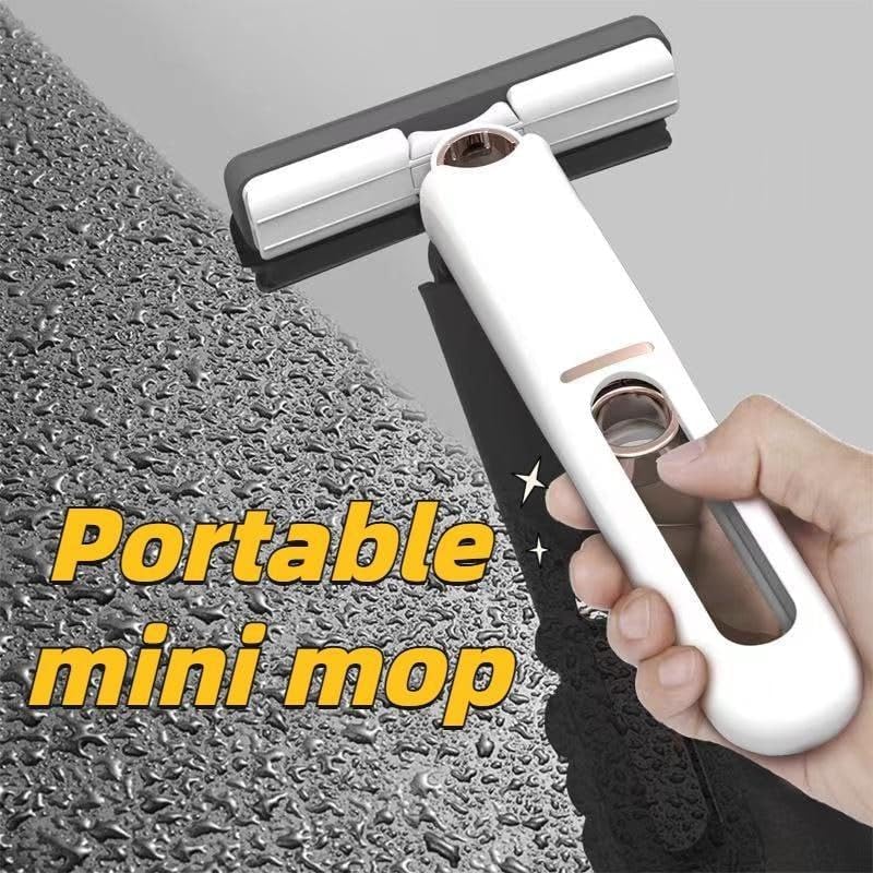 Market - Curatenie si intretinere casa - Produse menaj - Mopuri - Mini mop compact si portabil pentru geam, parbriz sau praf cu maner - Infinity.ro