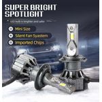 Casa si Gradina - Corpuri si surse de iluminat - Becuri si tuburi neon - Becuri - Set 2 becuri LED H7 model V20, putere 120W, Canbus, 12000Lm, 6000K, IP67 - Infinity.ro