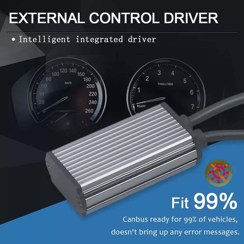 Casa si Gradina - Corpuri si surse de iluminat - Becuri si tuburi neon - Becuri - Set 2 becuri LED H7 model V20, putere 120W, Canbus, 12000Lm, 6000K, IP67 - Infinity.ro