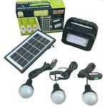 Casa si Gradina - Corpuri si surse de iluminat - Becuri si tuburi neon - Becuri - Kit Solar GDPlus GD-8080 portabil cu 3 becuri - Infinity.ro