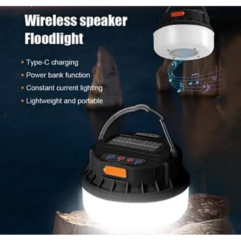 Casa si Gradina - Corpuri si surse de iluminat - Iluminat exterior - Lampi solare - Lampa cu incarcare solara D41-2 si functie Bluetooth - Infinity.ro