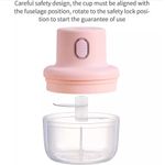 Electronice si Electrocasnice - Electrocasnice bucatarie - Mixere, tocatoare & roboti de bucatarie - Blendere si mini tocatoare - Mini tocator electric pentru alimente, 45W, 250 ml, cu incarcare USB, roz - Infinity.ro