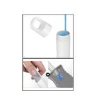 Casa si Gradina - Sanitare - Suporturi si accesorii baie - Suporturi baie - Perie din silicon pentru toaleta, cu dozator de lichid, cu suport, pliabila, gri - Infinity.ro