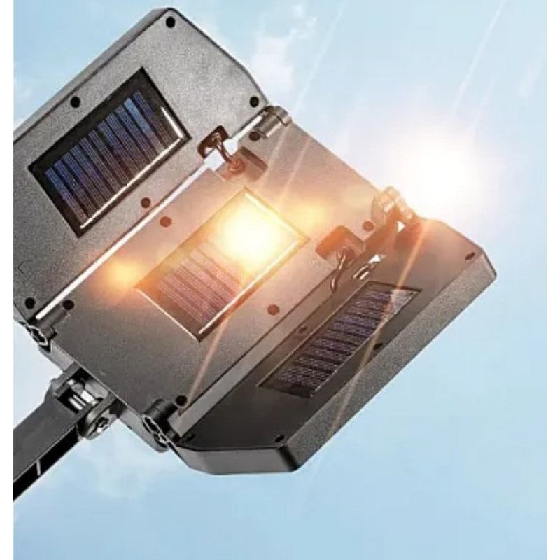 Casa si Gradina - Corpuri si surse de iluminat - Iluminat exterior - Lampi solare - Lampa Solara Tripla 6 Led Cob Cu Senzor De Miscare, Telecomanda, pentru Exterior - Infinity.ro