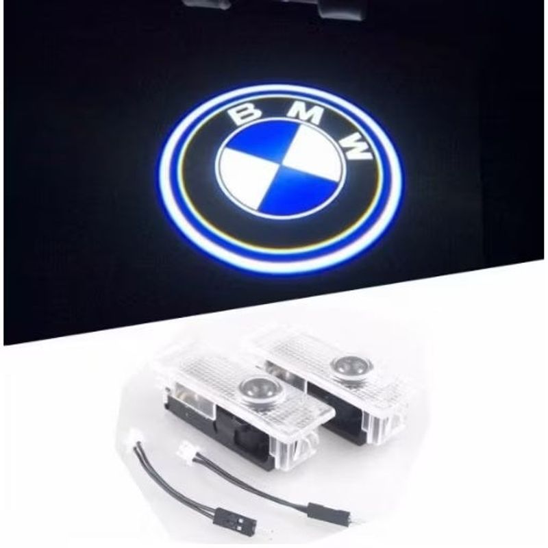 Auto si Moto - Piese auto si accesorii - Caroserie - Faruri, stopuri si proiectoare - Set 2 lampi LED pentru portiera auto compatibil cu logo BMW - Infinity.ro