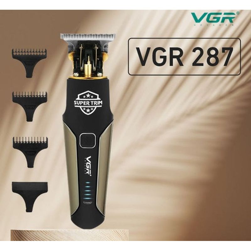 Ingrijire personala si Cosmetice - Aparate & accesorii ingrijire personala - Aparate de ras si tuns - Aparate de tuns - Masina de tuns profesionala VGR V-287, electrica, 5W, portabila, fara fir, cu incarcare USB si acceorii, negru - Infinity.ro