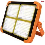 Casa si Gradina - Corpuri si surse de iluminat - Iluminat exterior - Lampi solare - Lampa solara portabila de lucru LED 200W cu USB IP65, reincarcabila, Portocalie - Infinity.ro