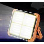 Casa si Gradina - Corpuri si surse de iluminat - Iluminat exterior - Lampi solare - Lampa solara portabila de lucru LED 200W cu USB IP65, reincarcabila, Portocalie - Infinity.ro