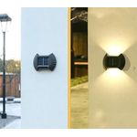 Casa si Gradina - Corpuri si surse de iluminat - Iluminat exterior - Lampi solare - Set 4 lampi solare exterioare pentru perete iluminare sus-jos - Infinity.ro