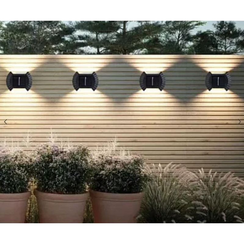 Casa si Gradina - Corpuri si surse de iluminat - Iluminat exterior - Lampi solare - Set 4 lampi solare exterioare pentru perete iluminare sus-jos - Infinity.ro