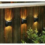 Casa si Gradina - Corpuri si surse de iluminat - Iluminat exterior - Lampi solare - Set 4 lampi solare exterioare pentru perete iluminare sus-jos - Infinity.ro