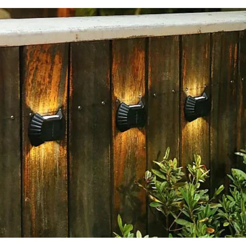 Casa si Gradina - Corpuri si surse de iluminat - Iluminat exterior - Lampi solare - Set 4 lampi solare exterioare pentru perete iluminare sus-jos - Infinity.ro