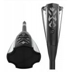 Casa si Gradina - Corpuri si surse de iluminat - Iluminat exterior - Lampi solare - Lampa Solara LED pentru Exterior, cu Flacara Palpaitoare, Autonomie 10 ore, ABS, IP65, 65cm/48cm, Negru - Infinity.ro