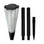 Casa si Gradina - Corpuri si surse de iluminat - Iluminat exterior - Lampi solare - Lampa Solara LED pentru Exterior, cu Flacara Palpaitoare, Autonomie 10 ore, ABS, IP65, 65cm/48cm, Negru - Infinity.ro