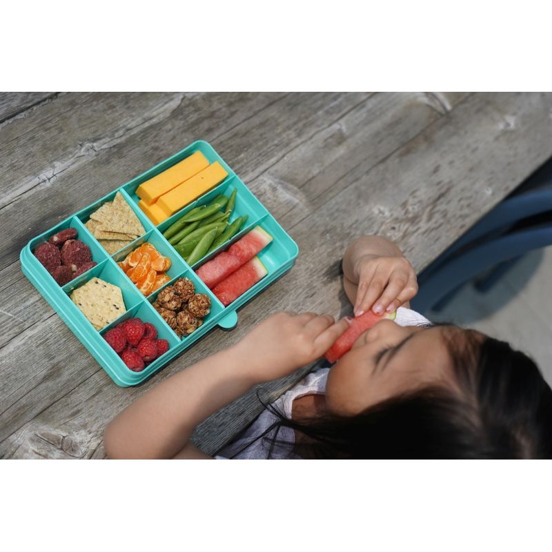 Jucarii, Copii si Bebe - Hrana si alaptare - Biberoane, suzete si accesorii hranire - Articole hranire bebelusi - Cutie snack, melii, blue - Infinity.ro
