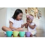 Jucarii, Copii si Bebe - Hrana si alaptare - Biberoane, suzete si accesorii hranire - Articole hranire bebelusi - Set 4 recipiente silicon snap&go, melii, 4*177 ml - Infinity.ro