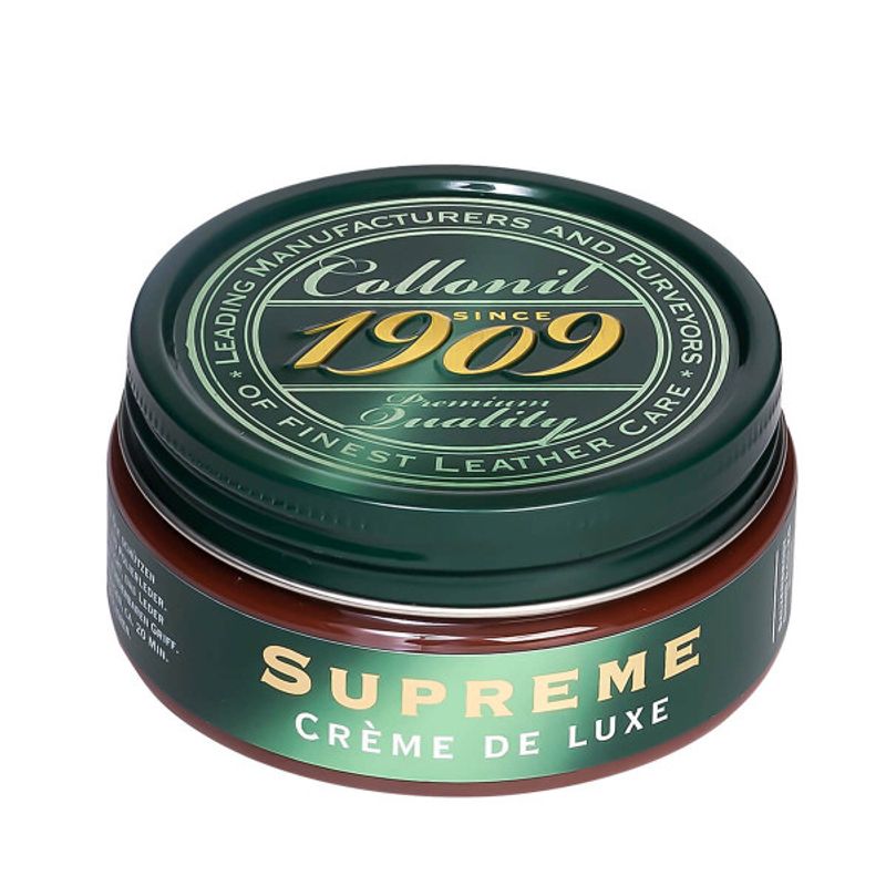 Market - Spalare si intretinere rufe - Produse intretinere Incaltaminte - Creme si Spray-uri intretinere - Crema de pantofi Collonil 1909 Supreme Creme de Luxe, 100 ml, maro-mediu - Infinity.ro