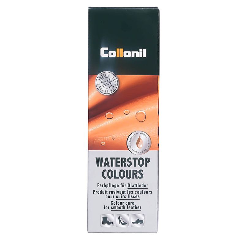 Market - Spalare si intretinere rufe - Produse intretinere Incaltaminte - Creme si Spray-uri intretinere - Crema de pantofi cu ulei de migdale Collonil Waterstop Colours, 75 ml, lack-schwarz - Infinity.ro