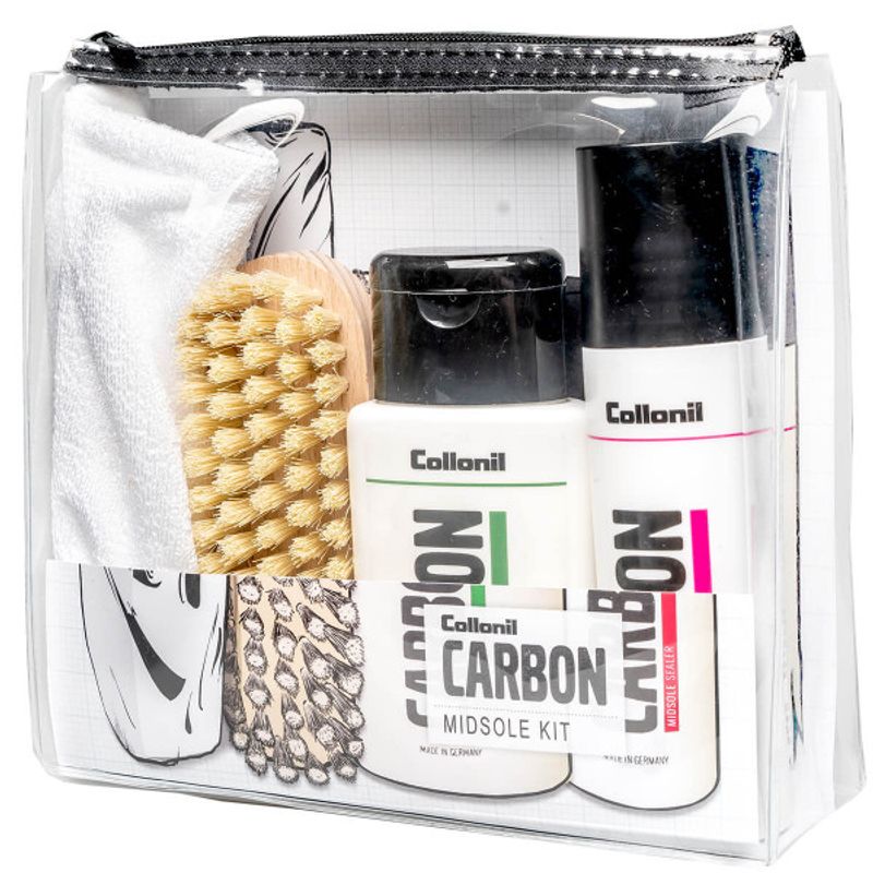 Market - Spalare si intretinere rufe - Produse intretinere Incaltaminte - Creme si Spray-uri intretinere - Set pentru curatarea si sigilarea talpilor Collonil CARBON LAB Midsole Kit - Infinity.ro