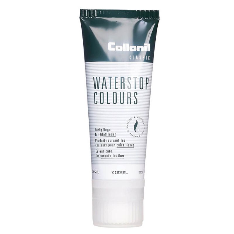 Market - Spalare si intretinere rufe - Produse intretinere Incaltaminte - Creme si Spray-uri intretinere - Crema de pantofi cu ulei de migdale Collonil Waterstop Colours, 75 ml, kiesel - Infinity.ro