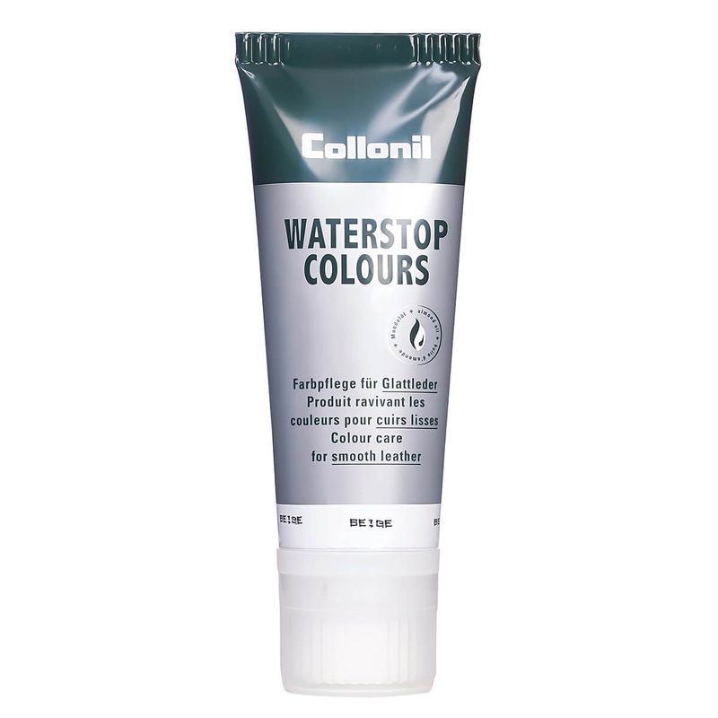 Market - Spalare si intretinere rufe - Produse intretinere Incaltaminte - Creme si Spray-uri intretinere - Crema de pantofi cu ulei de migdale Collonil Waterstop Colours, 75 ml, beige - Infinity.ro