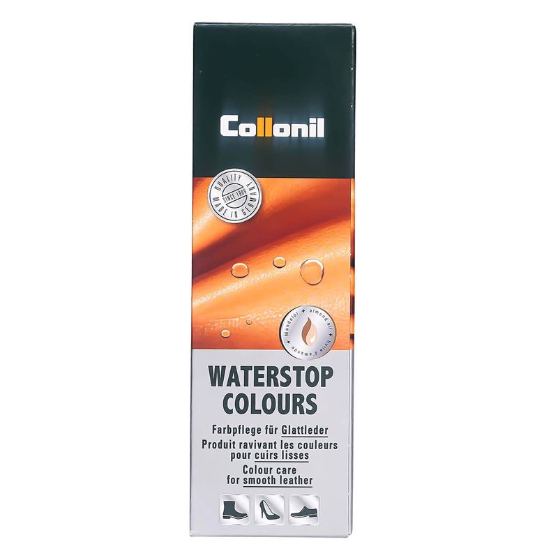 Market - Spalare si intretinere rufe - Produse intretinere Incaltaminte - Creme si Spray-uri intretinere - Crema de pantofi cu ulei de migdale Collonil Waterstop Colours, 75 ml, desert sand - Infinity.ro