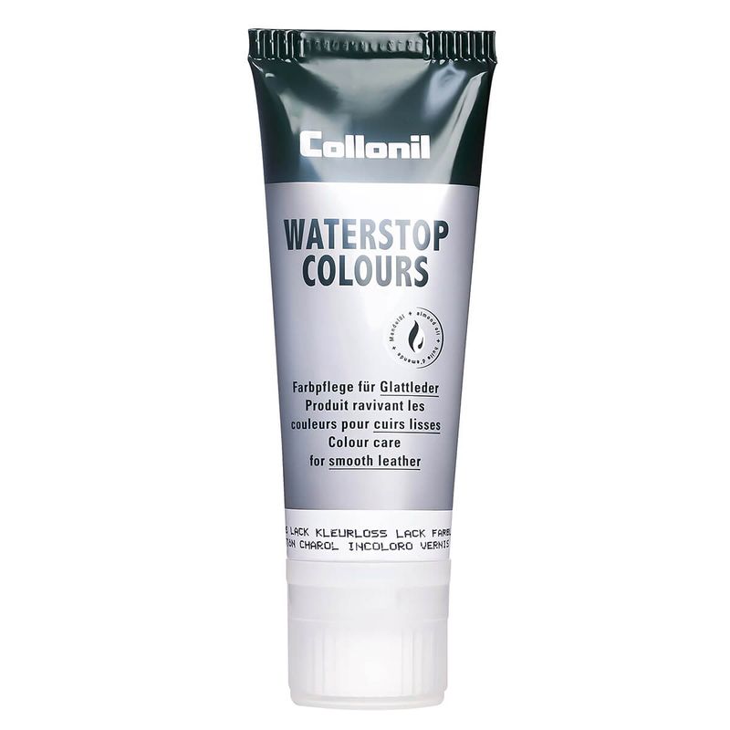 Market - Spalare si intretinere rufe - Produse intretinere Incaltaminte - Creme si Spray-uri intretinere - Crema de pantofi cu ulei de migdale Collonil Waterstop Colours, 75 ml, lack farblos - Infinity.ro