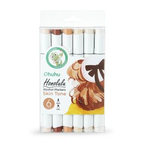 Markere, varf dublu, reversibil, interschimbabil brush chisel, baza alcool, nuanta pielii