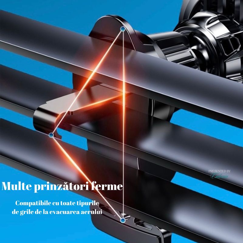 Laptop, Telefoane si Tablete - Telefoane mobile si accesorii - Accesorii Telefoane - Incarcatoare telefoane - Incarcator Auto 2 in 1 Wireless Magnetic pentru Telefon, MagSafe,Incarcare Rapida , Rotire 360°, Design Elegant - Infinity.ro