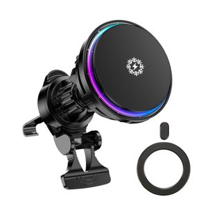 Incarcator Auto 2 in 1 Wireless Magnetic pentru Telefon, MagSafe,Incarcare Rapida , Rotire 360°, Design Elegant