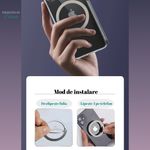 Laptop, Telefoane si Tablete - Telefoane mobile si accesorii - Accesorii Telefoane - Alte accesorii telefoane - Inel Magnetic, Compatibil MagSafe, Instalare Simpla direct pe Telefon sau pe Husa acestuia,Negru - Infinity.ro