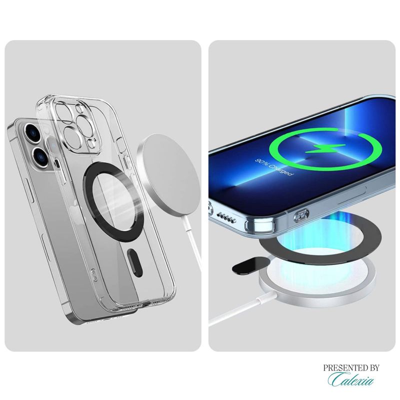 Laptop, Telefoane si Tablete - Telefoane mobile si accesorii - Accesorii Telefoane - Alte accesorii telefoane - Inel Magnetic, Compatibil MagSafe, Instalare Simpla direct pe Telefon sau pe Husa acestuia,Negru - Infinity.ro