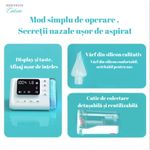 Jucarii, Copii si Bebe - Igiena si ingrijire - Accesorii ingrijire copii - Aspiratoare nazale si accesorii - Aspirator nazal electric digital, profesional, LED,  bebelusi si copii, 9 viteze, melodii linistitoare, 1800 mAh - Infinity.ro