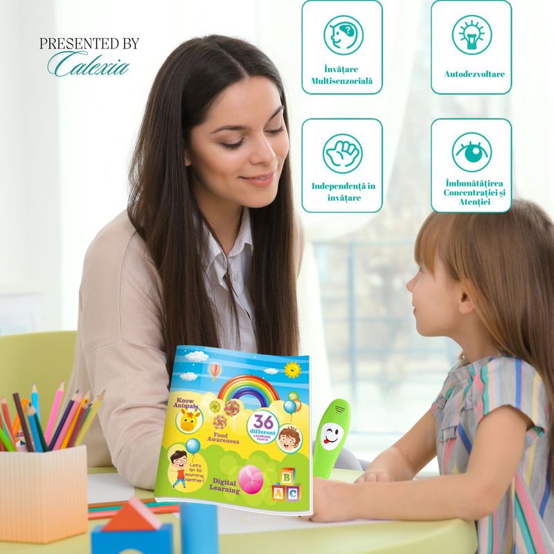 Carti si Birotica - Carti - Carti pentru copii - Carti interactive - Set Educational Interactiv Y-Pen cu Carte si Stilou Interactiv - Invatare Prin Joc. Limba Engleza - Infinity.ro