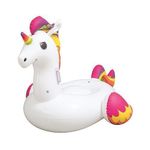 Jucarii, Copii si Bebe - Jucarii si jocuri - Jucarii de exterior - Saltele si mingi pentru plaja - Saltea de apa gonflabila pentru copii, model unicorn, 150x117 cm, Bestway Maxi Fantasy - Infinity.ro