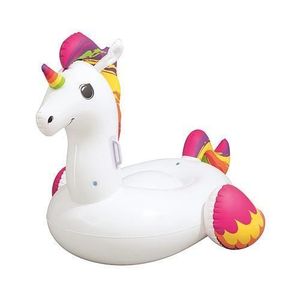 Saltea de apa gonflabila pentru copii, model unicorn, 150x117 cm, Bestway Maxi Fantasy