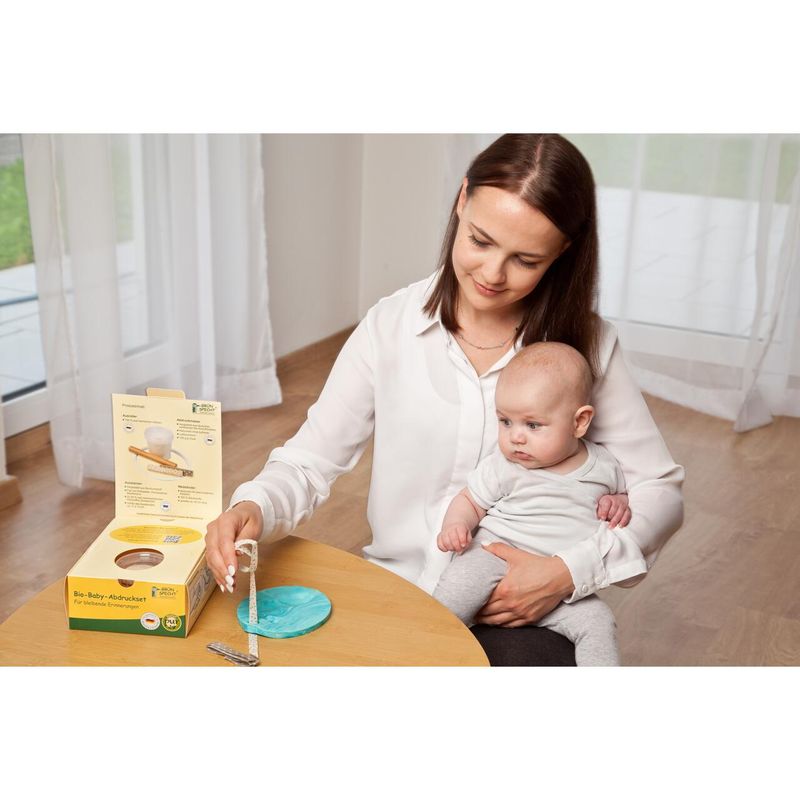 Casa si Gradina - Decoratiuni - Obiecte decorative - Decoratiuni camera copilului - Set mulaj organic pentru amprenta mana sau picior bebelusi, Grunspecht 678-00 - Infinity.ro