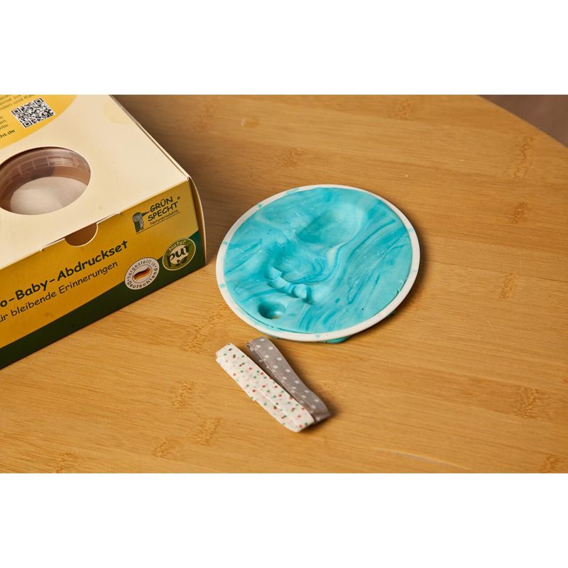 Casa si Gradina - Decoratiuni - Obiecte decorative - Decoratiuni camera copilului - Set mulaj organic pentru amprenta mana sau picior bebelusi, Grunspecht 678-00 - Infinity.ro