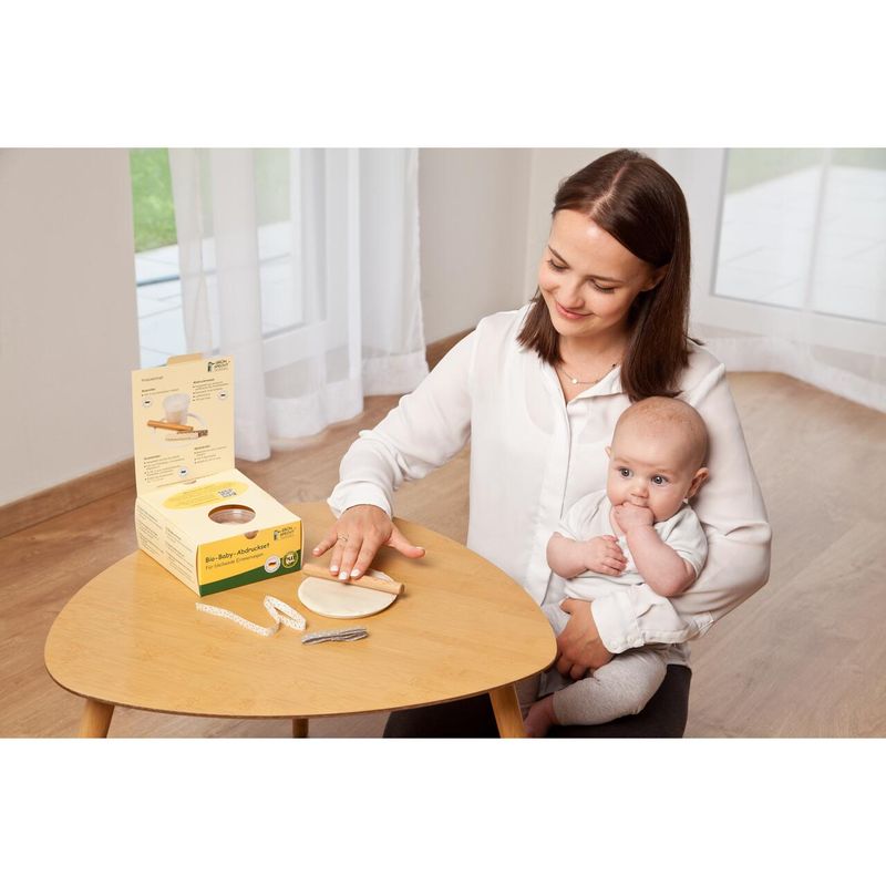 Casa si Gradina - Decoratiuni - Obiecte decorative - Decoratiuni camera copilului - Set mulaj organic pentru amprenta mana sau picior bebelusi, Grunspecht 678-00 - Infinity.ro