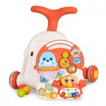 Jucarii, Copii si Bebe - Carucioare si articole de transport - Premergatoare - Antemergator educational 2 in 1 Huanger HE0829 - Alb cu rosu - Infinity.ro